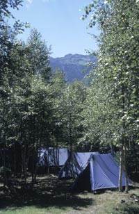 Campsite at Les Praz